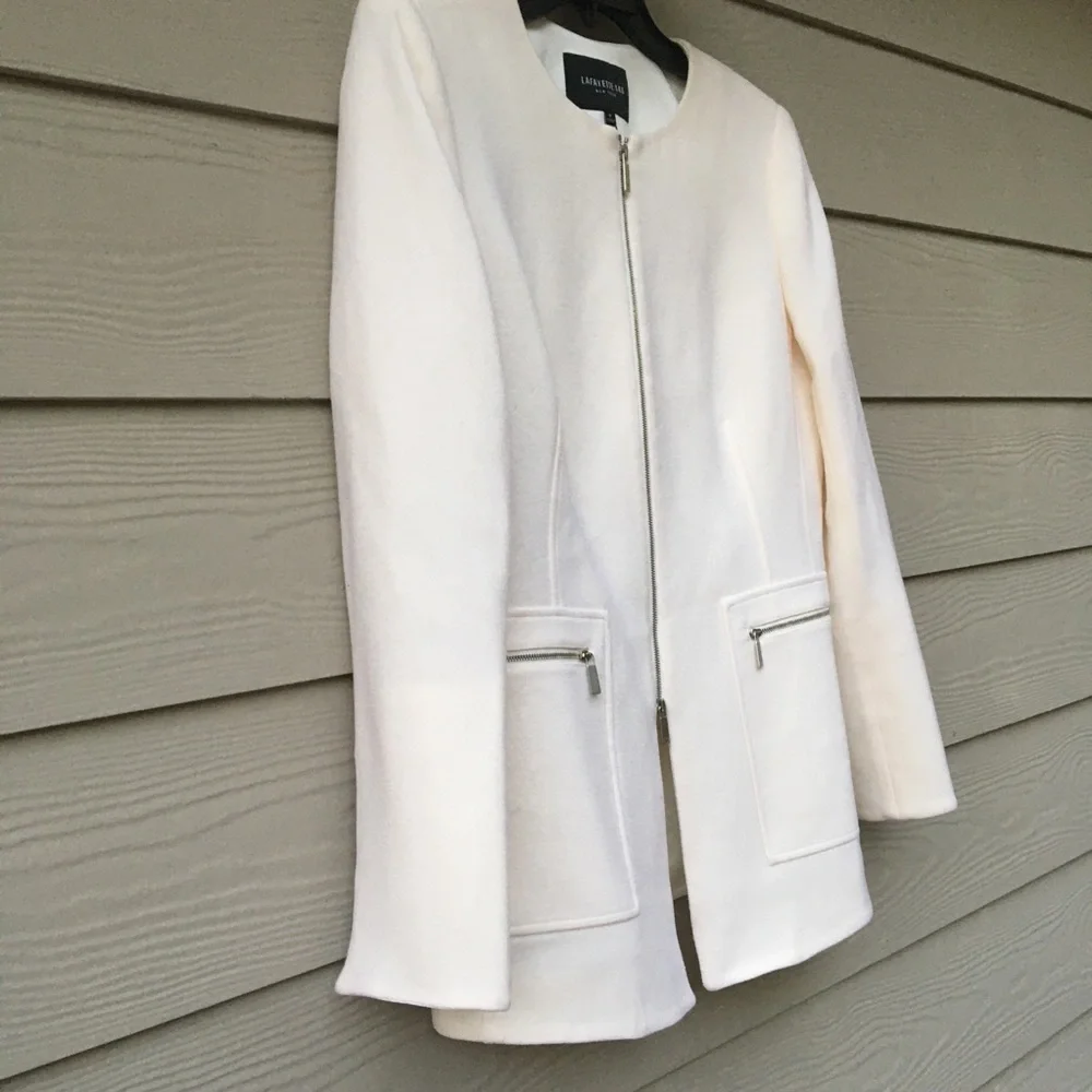 NWT Lafayette 148 Landon Cloud Zipper Jacket 6 - Picture 10 of 15